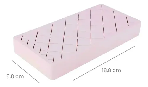 Base Silicona Porta Labial Cosmeticos Organizador Rosa Pálido