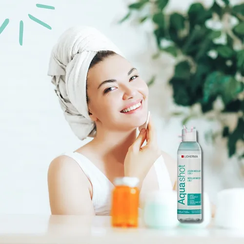 Agua Micelar Lidherma Aquashot Demaquillante Limpieza Facial