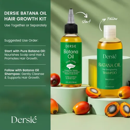 Kit Cuidado Capilar Dersie Aceite Batana Y Shampoo 118ml
