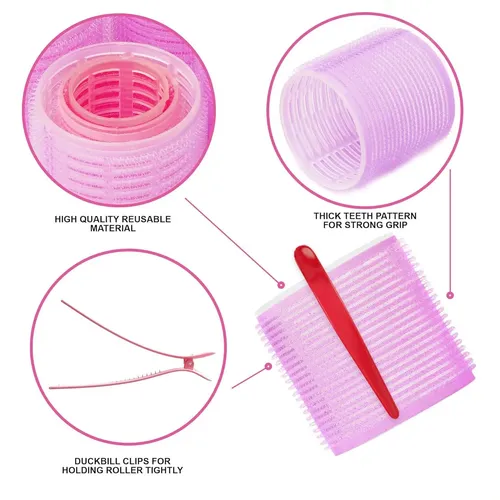 Rulos Morados Para Cabello Largo