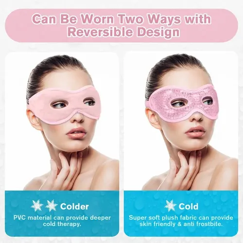 Mascarilla Antifaz En Gel Terapia Calor Y Frío Circulatoria