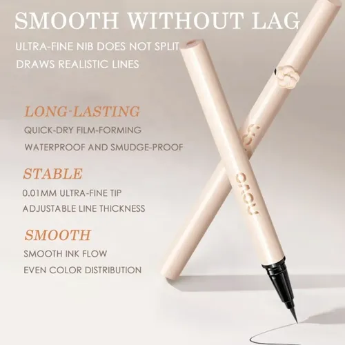 Set Delineador Líquido Y Rímel Maquillaje Ojos Mascara Pro