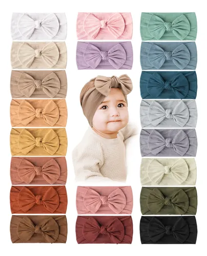 Prohouse 20 Piezas De Diademas De Nailon For Bebés, Bandas