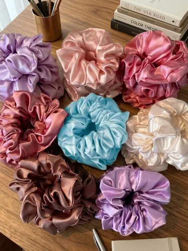 Scrunchies Saten -pack Por 40 Scrunchies
