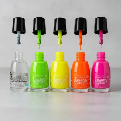 Kit Maquillaje Fluo Neon Artístico Pigmentos Labial Esmaltes