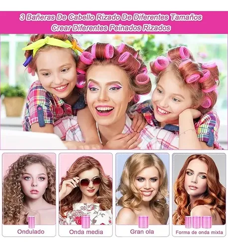 Tubos Plásticos Para Cabello Autoadhesibles De 31 Unidades