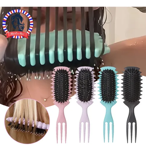 Cepillo As Show Para Cabello Rizado Candy, 1 Unidad Purple-l