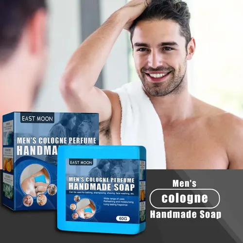 Colonia Para Hombre East Moon, Jabón Hecho A Mano, Aceite Li