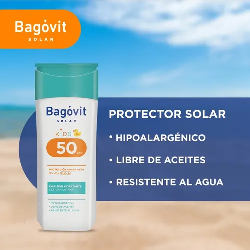Protector Solar Bagovit Niños Emulsión FPS50 200 ml