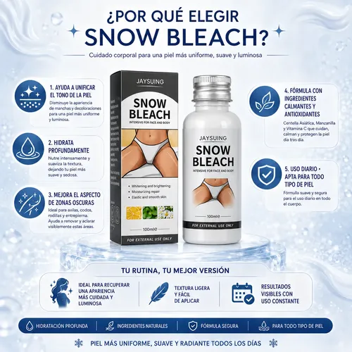 Crema Blanqueadora Hidratante Corporal Snow Bleach Aclarante