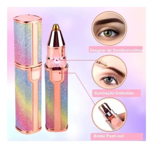 Depilador Cejas Facial Cuerpo 2 En 1 Usb Multifuncional