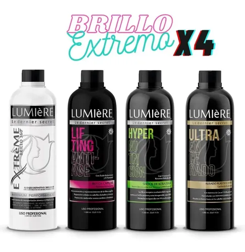 Alisado 3d Fuerte + Plastificado + Keratina + Botox 4lt Lumi