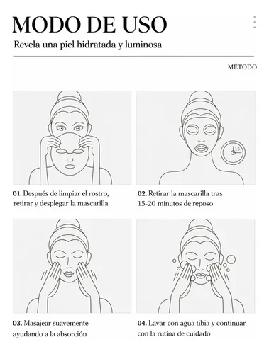 9u Mascarilla Facial Bioaqua Vitamina C Hidratante25g