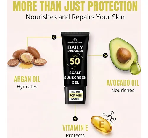 Protector Solar Facial Y Cuero Cabelludo Spf50 Los Hermanos