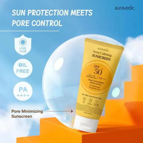 Protector Solar Facial Para Piel Grasa Auravedic Spf 50