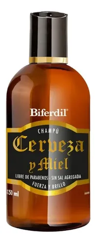 Biferdil Shampoo Cerveza Y Miel Fuerza Brillo Y Suavidad
