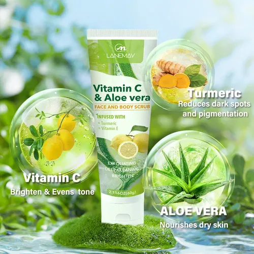 Exfoliante Facial Y Corporal Con Vitamina C Y Aloe Vera – 60