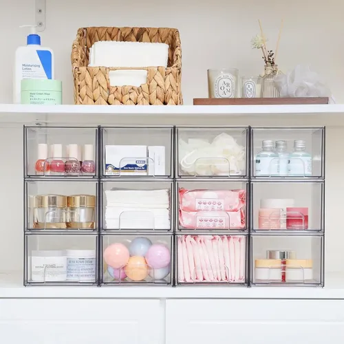 Organizador De Escritorio Y Maquillaje Acrílico Transparente