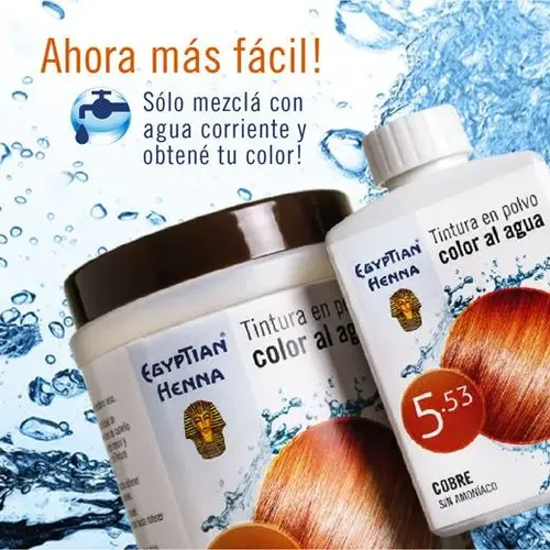 Tintura En Polvo Egyptian Henna Color Al Agua Pote 90g Tono Nº4 Chocolate