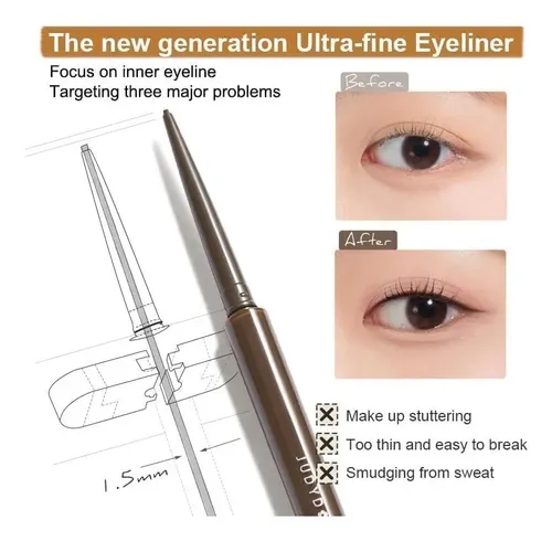Delinear Ojos Judydoll Ultrafino 01 Brown Black Gel Pencil