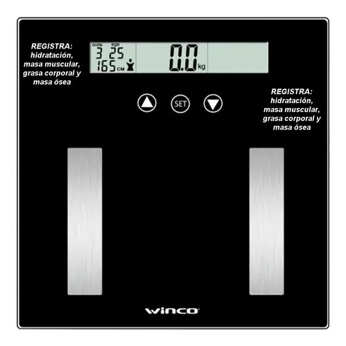Balanza Personal Digital 180kg Mide Grasa Corporal Masa Osea