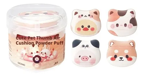 Moe Shape Seco Y Húmedo De Dos Usos Esponja De Aire Puff 4 Cutepetthumbaircushionpuff(packoffour)