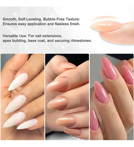 Kit Gel Builder Uñas 4 Colores Furtherpretty