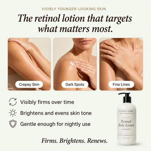Loción Corporal Clean + Kind Retinol Sebo 236ml Reafirmante