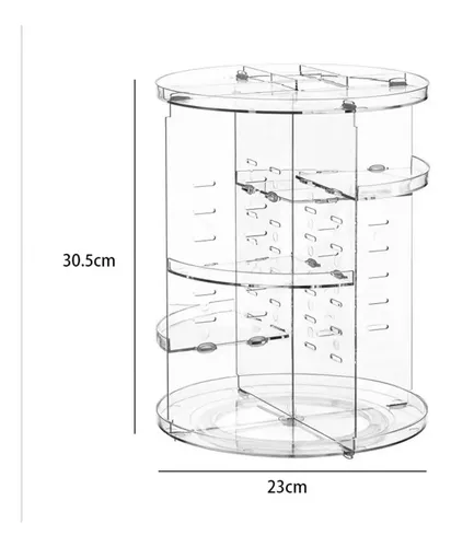 Organizador Giratorio Acrilico Porta Cosmetico Maquillaje