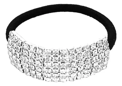 Set De 5 Ligas Para El Pelo Xiwstar Con Cristales De Strass