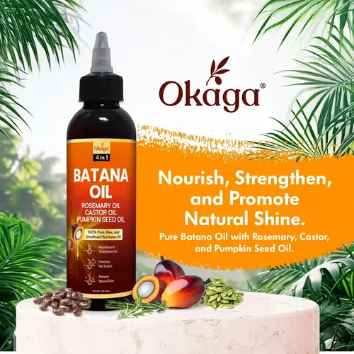 Aceite De Batana Okaga Romero Ricino 150ml Cuidado Capilar