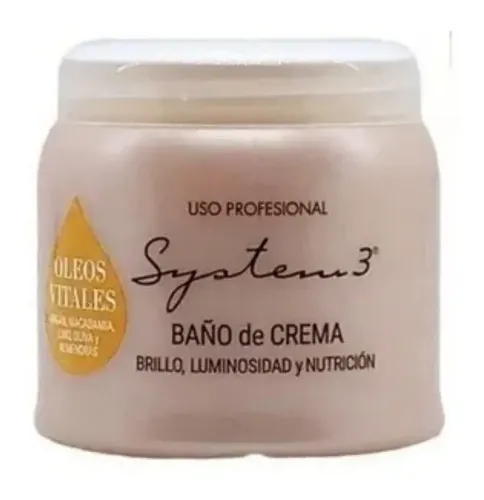 Baño De Crema System 3 Oleos Vitales Pote 250 Gr