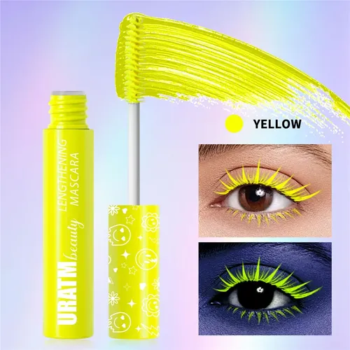 Mujer Rímel Fluorescente 6 Colores Volumen Impermeable