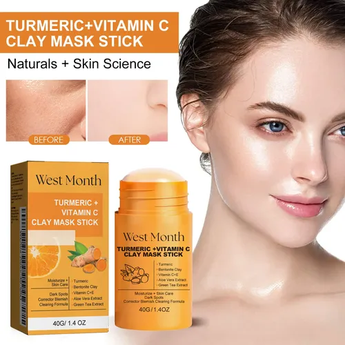 Mascarilla De Arcilla Iluminadora Con Cúrcuma West Month