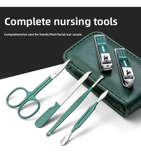 Set Manicura Pedicura Cortauñas Tijera Y Limas