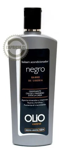 Olio Acondicionador Olio Negro 420 Ml Barro De Siberia