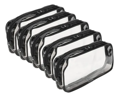 Hjq Neceser Transparente Para Maquillaje, Cosméticos Y Aseo,