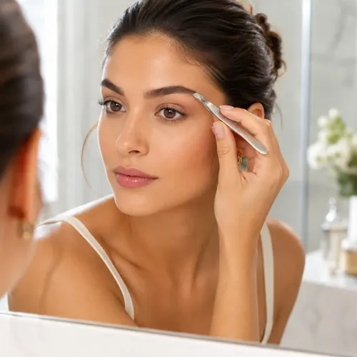 Pinzas Para Cejas De Acero Inoxidable