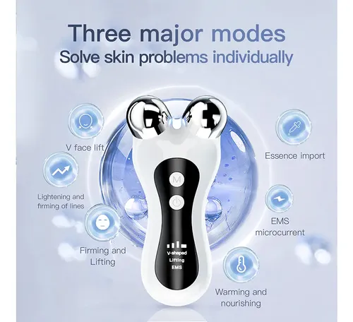 Rodillo Elevador Eléctrico Portátil Ems Massager V-face