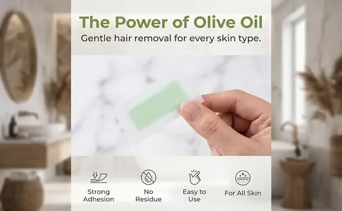 Bandas De Cera Fría Piel Sensible Oliva 30 U