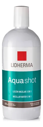 Kit X2 Aqua Shot Micellar Water Agua Micelar 490 Ml Lidherma