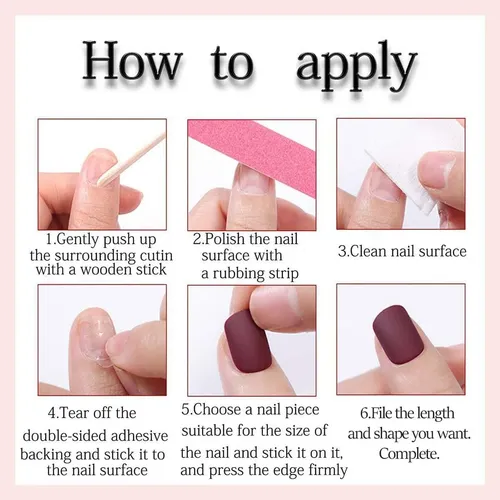 Uñas Postizas Cortas En Cuadrado Style-a Style-11