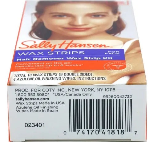 Kit De Cinta De Cera Depilatoria Sally Hansen Para Cara – 2