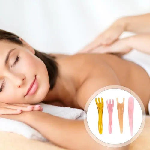 . Nuevo Espátula Masajeadora Board Gua Sha, 4 Unidades