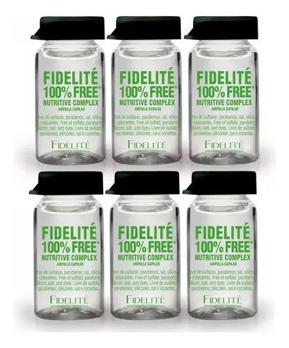 Fidelite 6 Ampollas 100% Free Nutritive Libre De Parabenos