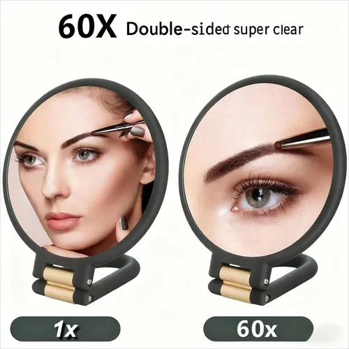 Espejos De Maquillaje Con Aumento De 60 Aumentos, Espejo De