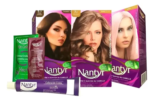Coloración En Kit Nantyr X 3 Unidades Tono 10.21 rubio extra claro violeta ceniza