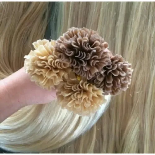 Extensiones X Unidad De Cabello Pelo Natural 45cm Con Color