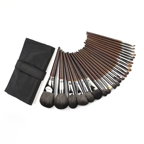 24 Piezas Set De Pinceles De Maquillaje Sombras Rubor Base