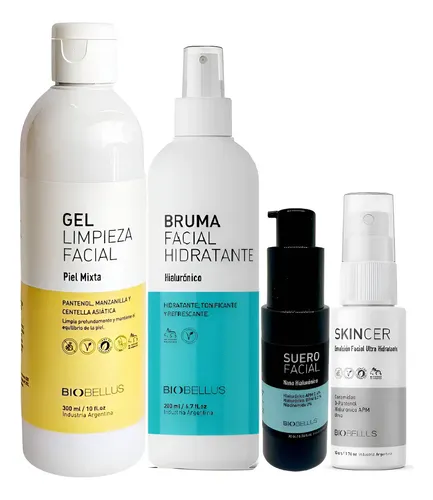 Skincare Facial Piel Mixta Rutina Diaria Profunda Biobellus